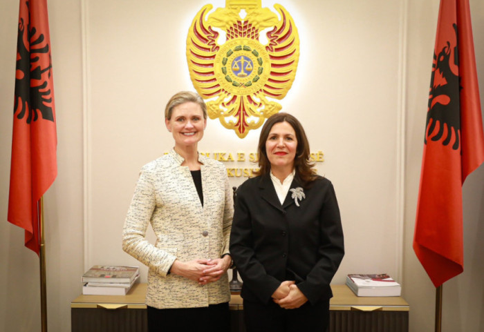 Kryetarja e re e Kushtetueses në Ambasadën e SHBA, Van Horn i komunikon mbështetjen dhe prioritetet e Trump