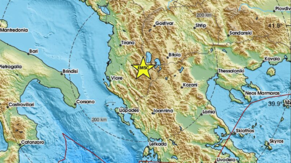 Lëkundje tërmeti ndihen në Shqipëri