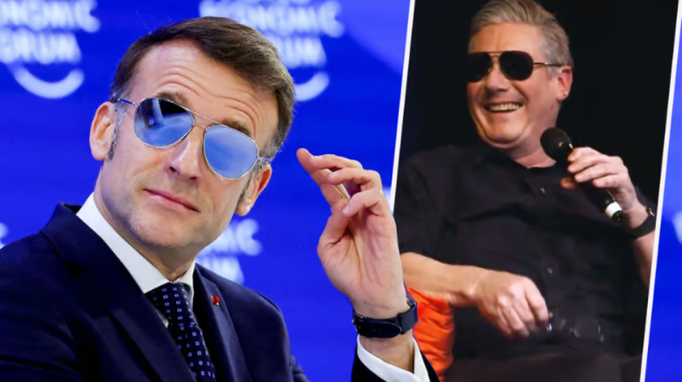 Starmer shfaqet si komedian, hyn në rolin e Macron me syzet e famshme aviator