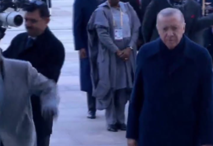 Presidentit të Nigerisë i dridhen këmbët përballë Erdogan, rrëzohet gjatë ceremonisë