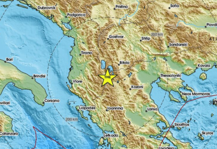 Tërmet në Shqipëri, 4 lëkundje brenda 30 minutash