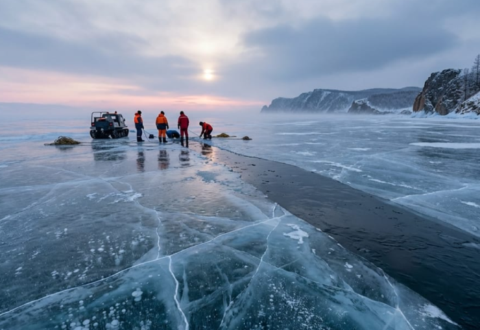 Tragjedi në liqenin e ngrirë të Baikalit, nxirren trupat e 8 viktimave pas fundosjes së minibusit