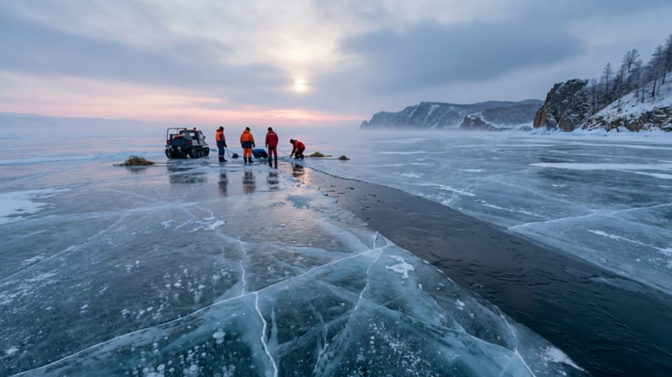 Tragjedi në liqenin e ngrirë të Baikalit, nxirren trupat e 8 viktimave pas fundosjes së minibusit