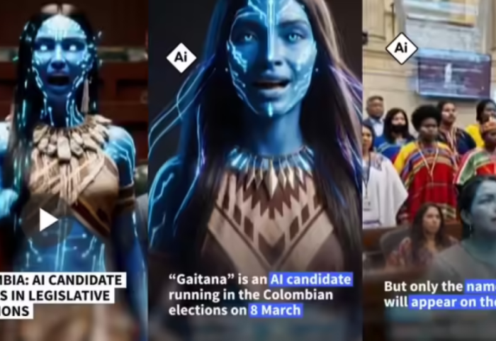 Kolumbia sfidon “Diellën” e Shqipërisë, prezantohet kandidatja e Inteligjencës Artificiale në zgjedhjet parlamentare