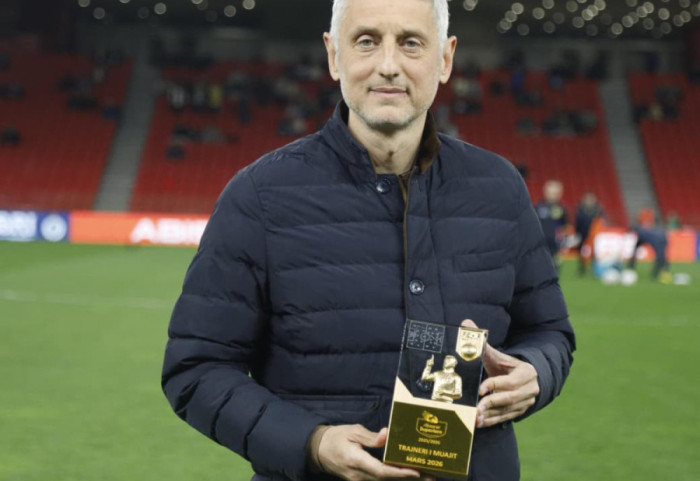 Gvozdenovic i Elbasanit shpallet trajneri më i mirë i muajit mars